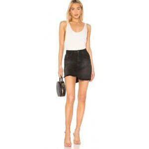 NWOT One Teaspoon Black Swan Mini Denim Skirt Size 24